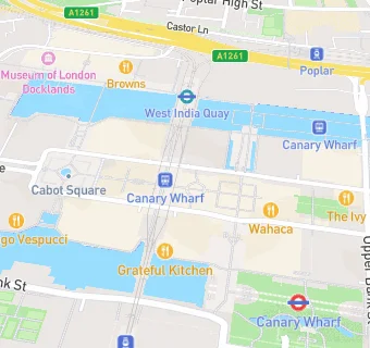 map for Acai Berry Canary Wharf