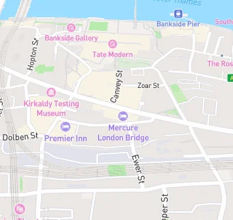 map for Mercure london city bankside