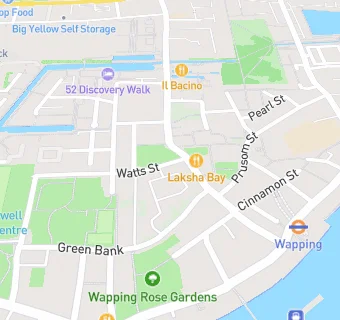 map for The Wapping Group Practice