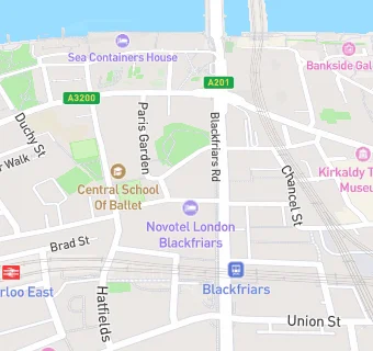 map for Ibis london blackfriars