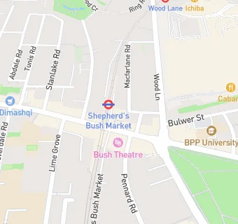 map for Shepherd's Bush Boutique Hotel