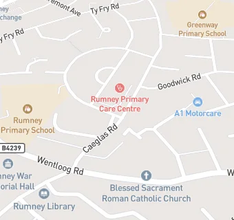 map for Rumney Primary School