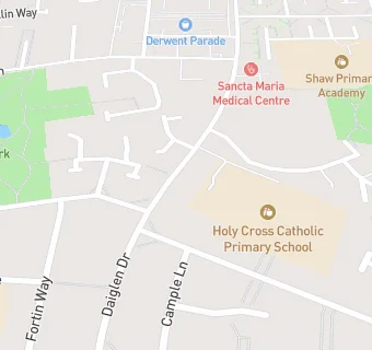 map for Holy Cross Catholic Primary School