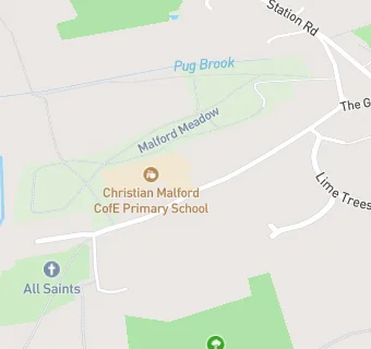 map for Christian Malford CofE Primary School