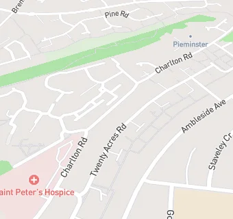 map for St Peters Hospice - Main Kitchen