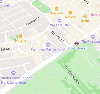 map for Flemings Mayfair Hotel