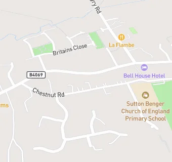 map for Sutton Benger Primary School