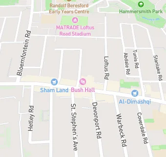 map for Shepherds Bush Dental