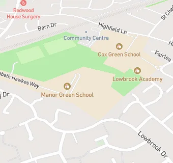 map for Cater Link At Manor Green School