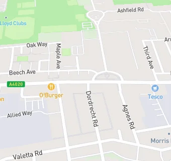 map for The Vale Surgery