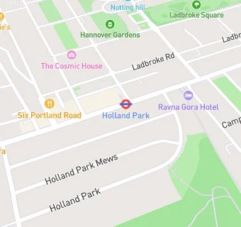 map for Holland Park Surgery