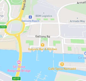 map for Gallions Bar And Kitchen