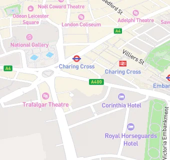 map for Boyds Restaurant and 8  Northumberland Avenue