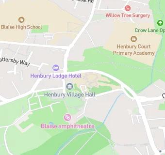 map for Henbury Manor School