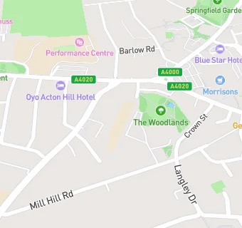 map for Ealing Tertiary College