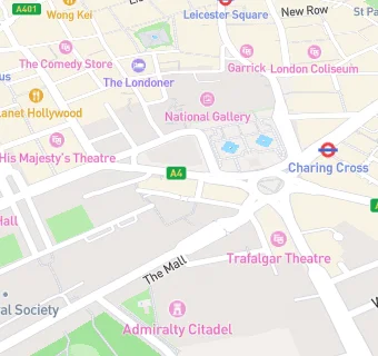 map for The Trafalgar St James