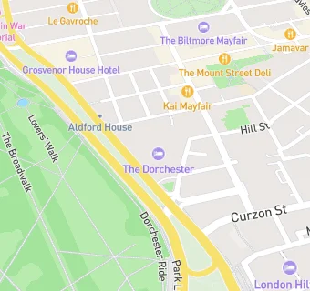 map for Dorchester Hotel