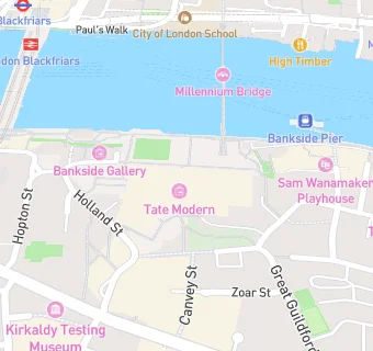 map for Corner cafe (tate modern)