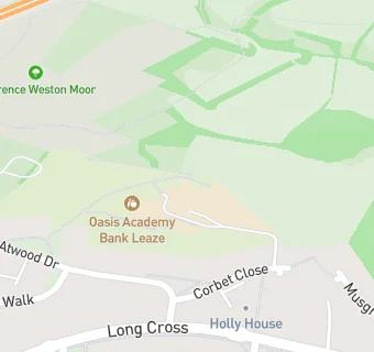 map for Oasis Academy Bank Leaze