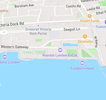 map for Novotel London Excel - The Upper Deck