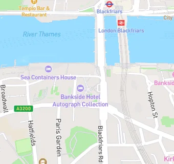 map for Bankside hotel