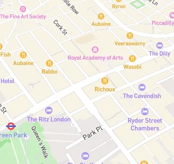 map for Pret A Manger