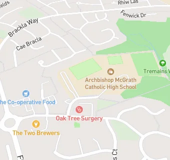 map for Archbishop McGrath Catholic High School