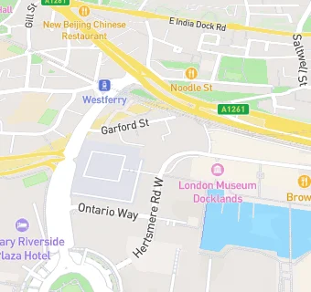 map for Point A Hotel London Canary Wharf