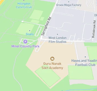 map for Guru Nanak Sikh School