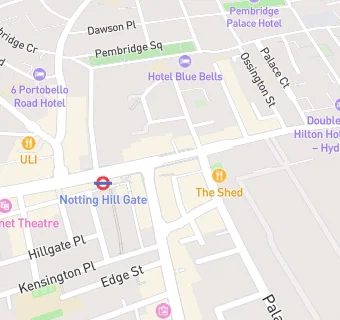 map for Notting Hill Arts Club