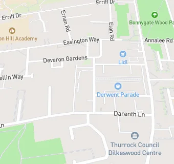 map for Derry Court Medical Practice