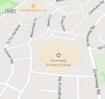 map for Greenway Primary School