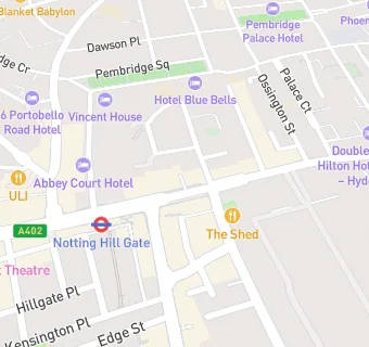 map for Notting Hill Grill Kebabs