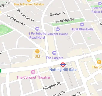 map for Notting Hill Pharmacy