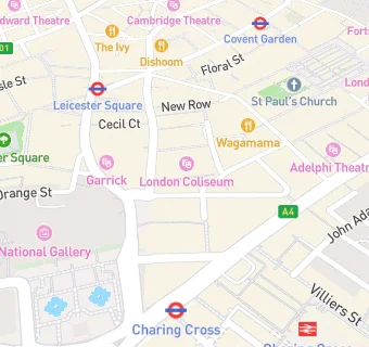 map for Colonel Saab Trafalgar square