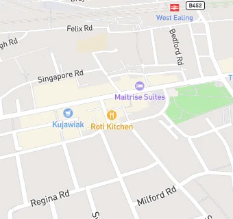 map for K2+ Ealing Pizza Ace