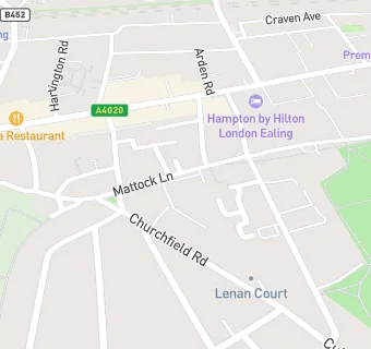 map for Gordon House Surgery