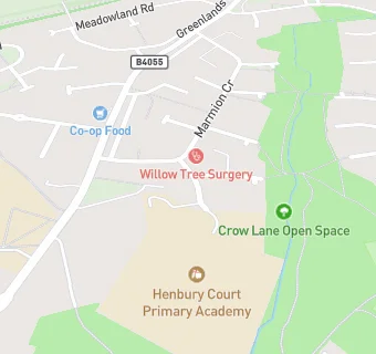 map for Willow Tree Surgery