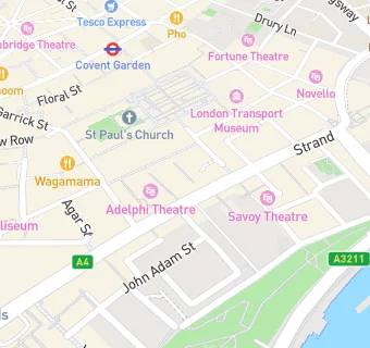 map for Vaudeville Theatre