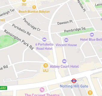 map for Atis Notting Hill