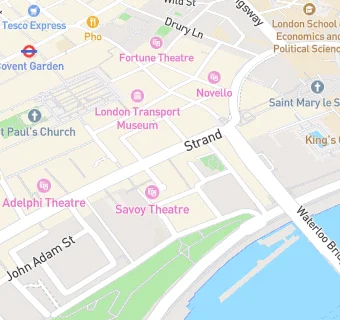 map for Simpsons In The Strand