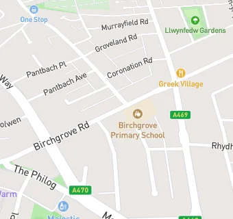 map for Birchgrove Primary School