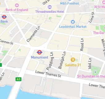 map for London Cocktail Club