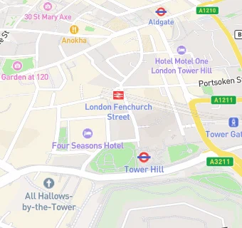 map for Novotel London Tower Bridge