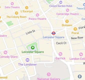 map for Mr Whites Leicester Square