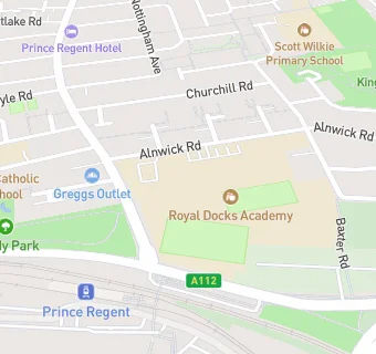 map for Royal Docks Academy