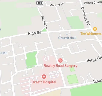 map for The Orsett Surgery