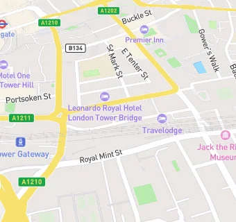 map for Travelodge Restaurant