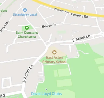 map for East Acton Primary School Breakfast & After School Club