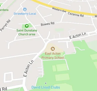 map for East Acton Primary School